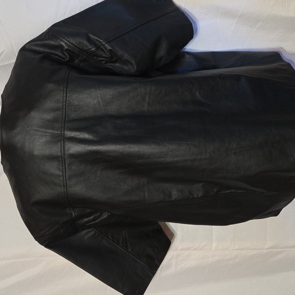 Jamin Leather Black Jacket - Picture 3 of 5